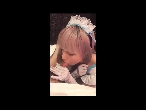 ❤️ 日本偶像[mayuka]，法国女仆装，第一部分，口交和用乳液打飞机 ❌ Fucking video ❌️